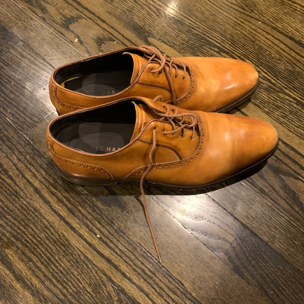 Cole Haan brown leather zero grand dress shoes